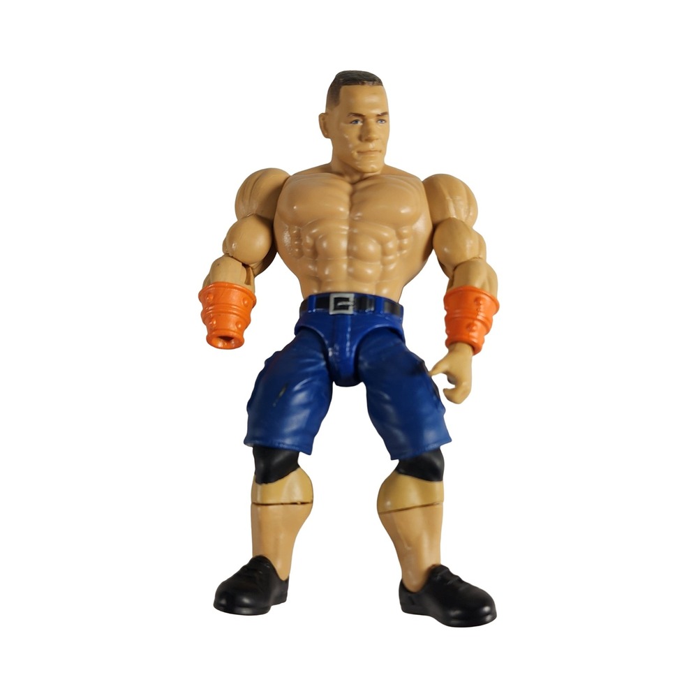 Mattel WWE John Cena Action Figure 2013 Blue Shorts Orange Wristbands 6‎ Inch
